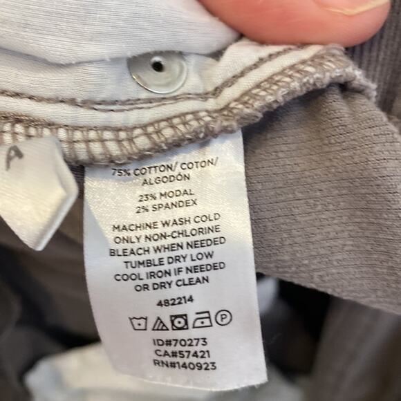 LOFT Outlet Curvy Skinny Women’s Gray Baby Corduroys EUC Sz 14 Cotton Stretch - Picture 5 of 11